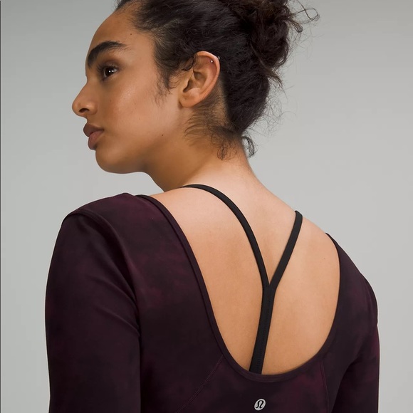 lululemon Align Long Sleeve Shirt DIDC size 6 Diamond dye cassis black - Picture 5 of 8